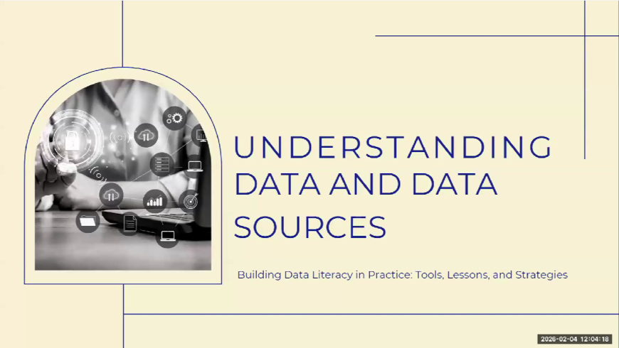 Webinar 1: Understanding Data and Data Sources
