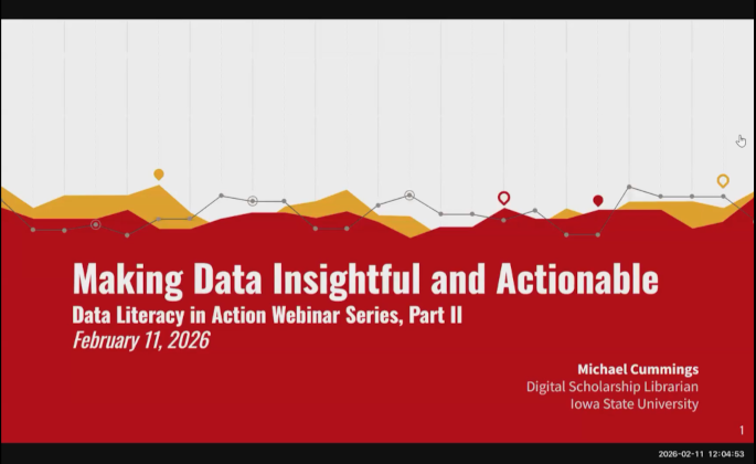 Webinar 2: Making Data Insightful and Actionable