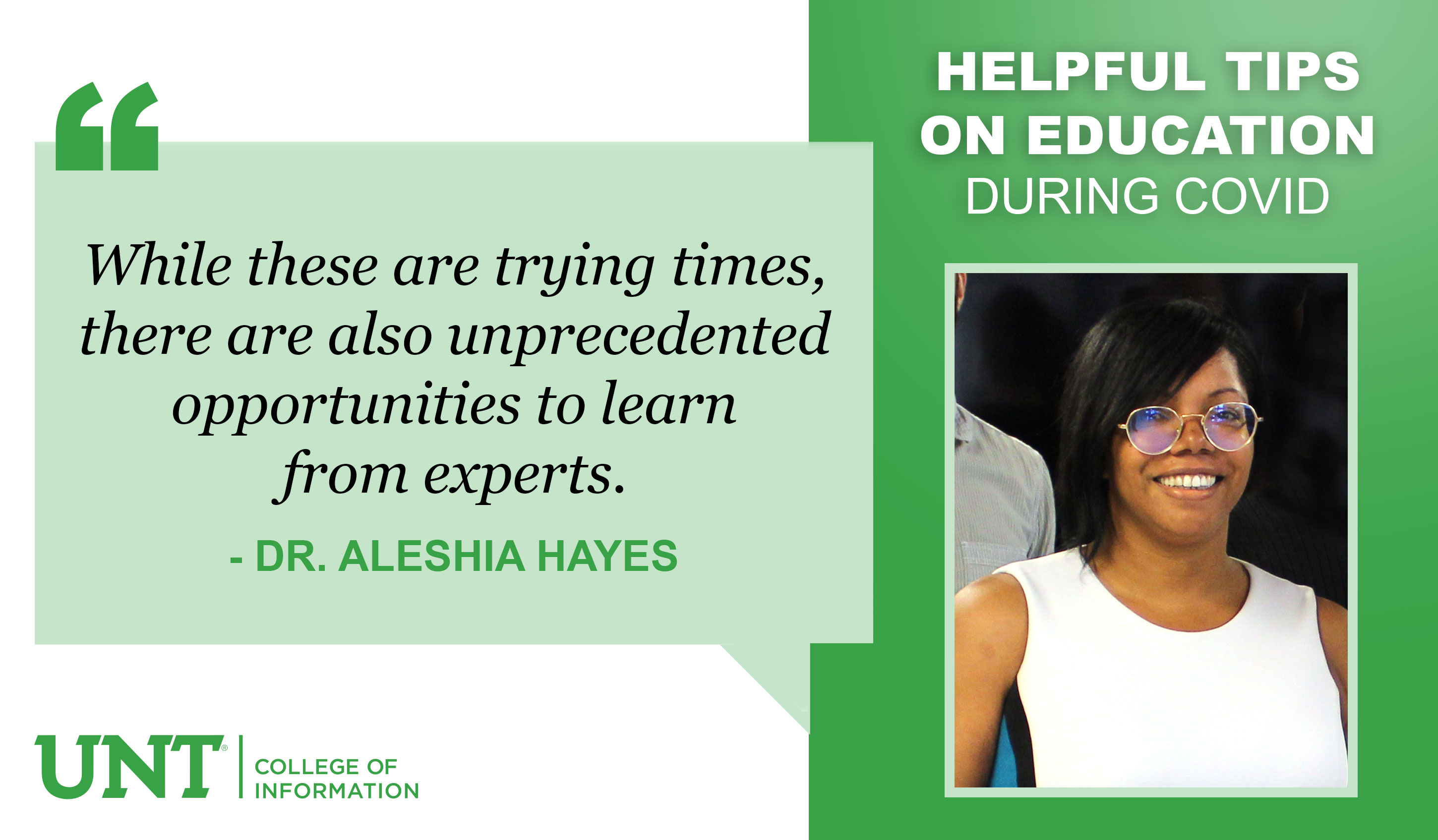 Dr. Aleshia Hayes Quote